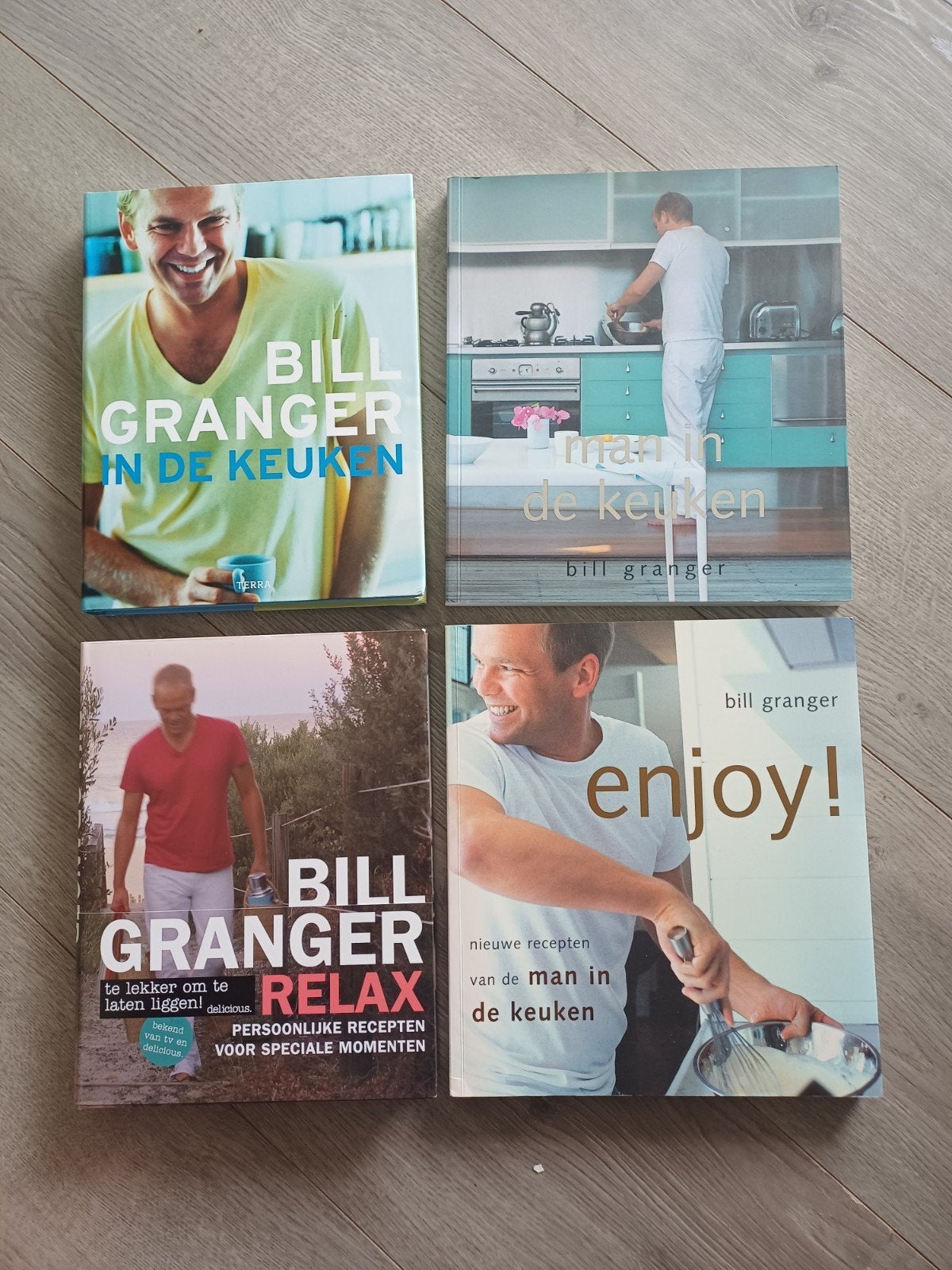 4 x Bill Granger - Man in de keuken., Boeken, Ophalen of Verzenden, Zo goed als nieuw