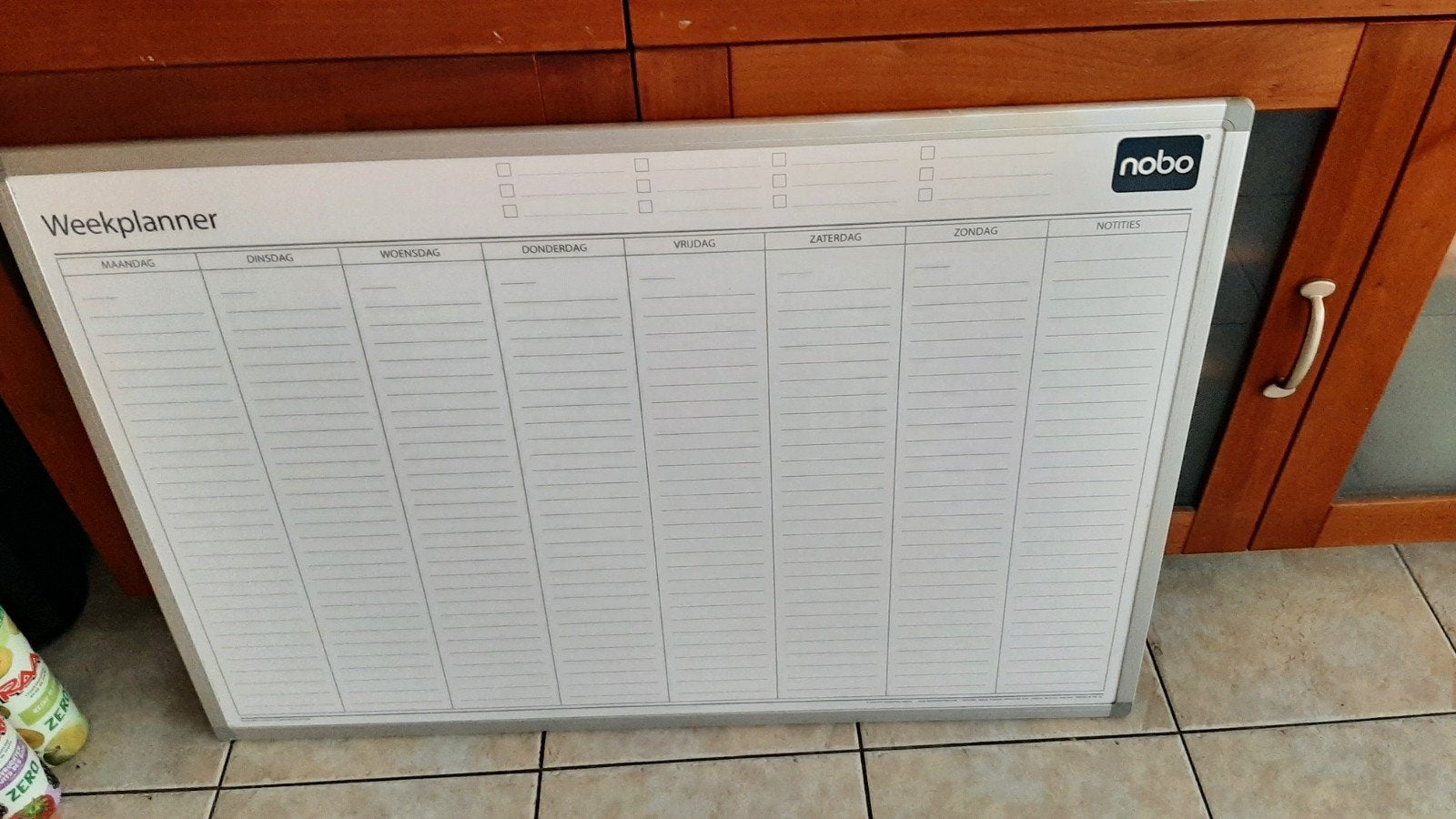 Nobo weekplanner 92 x 62 cm, Ophalen, Whiteboard