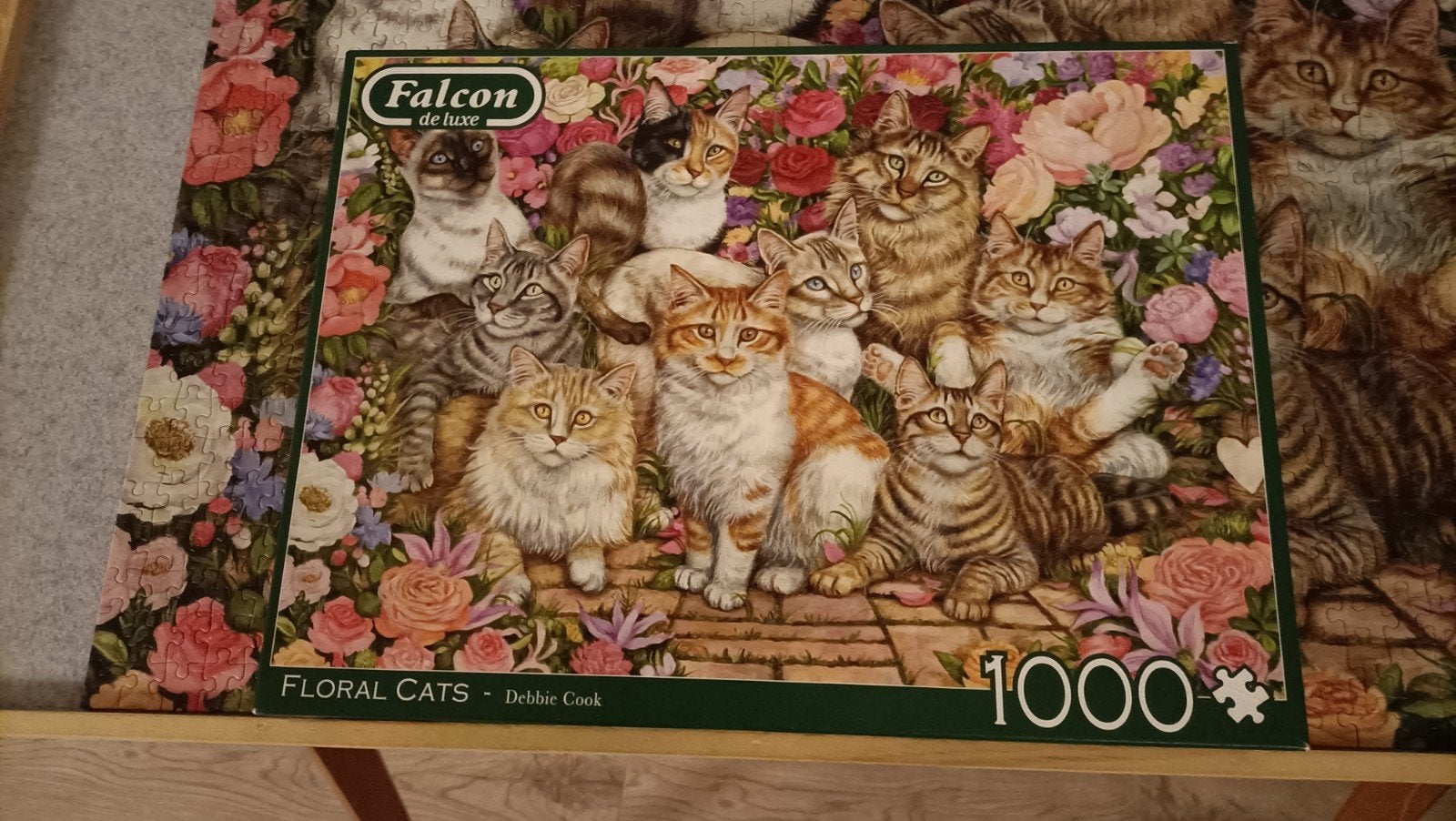 Floral Cats, Ophalen of Verzenden, 500 t/m 1500 stukjes, Gebruikt