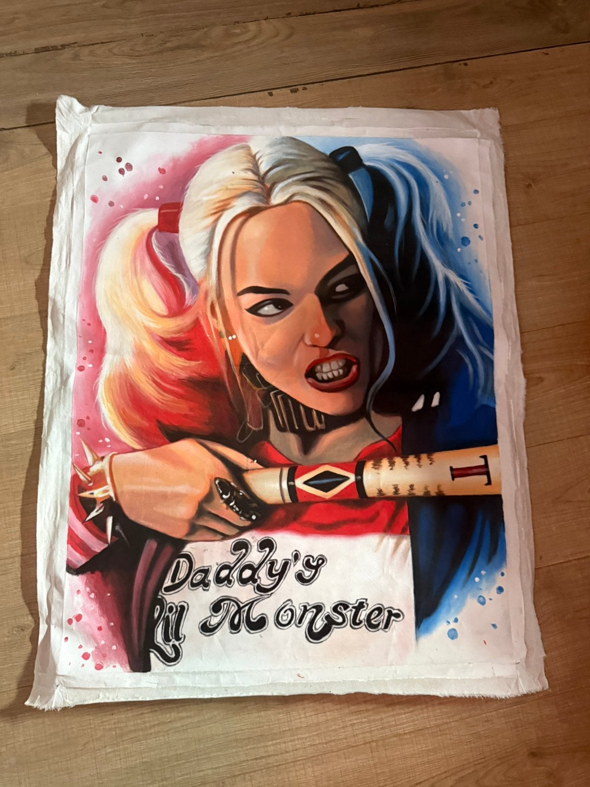 Schilderij 90x70 harley quinn, Ophalen of Verzenden