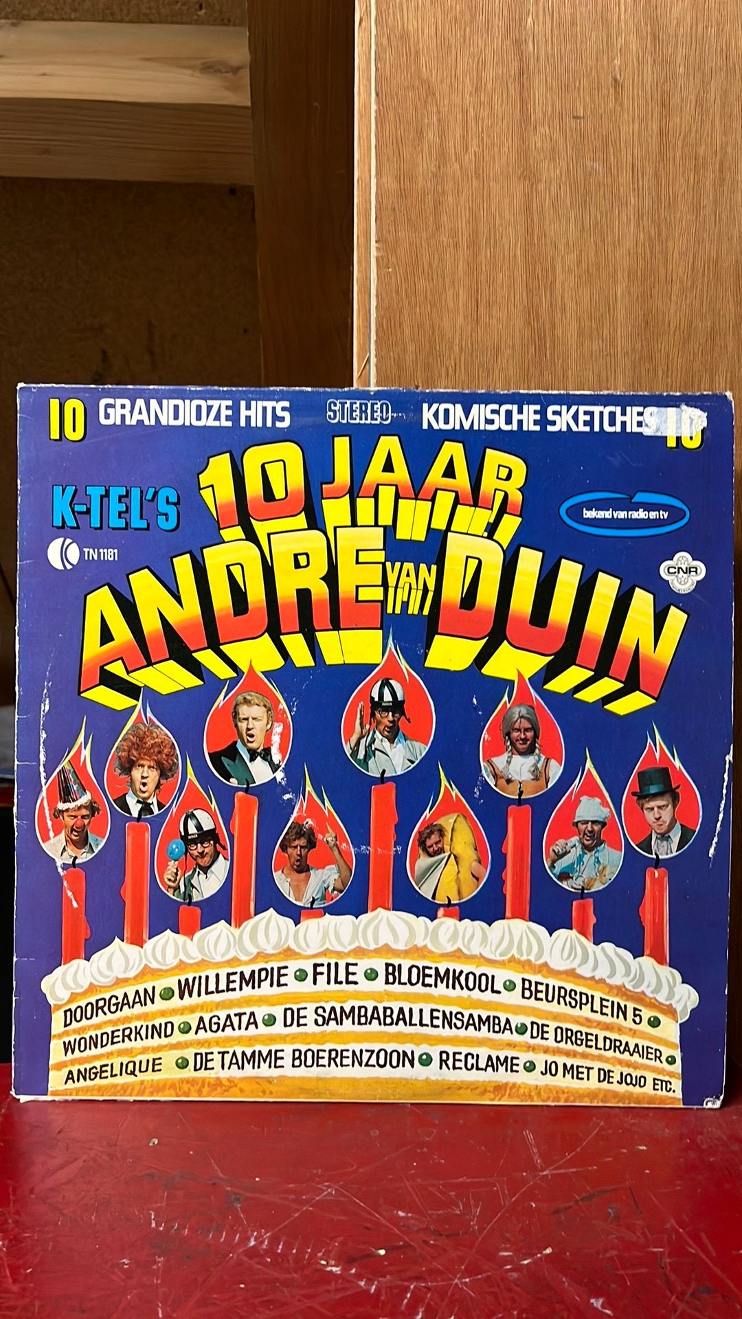 Andre van Duin 10 jaar, Ophalen of Verzenden, Gebruikt, 12 inch, Levenslied of Smartlap