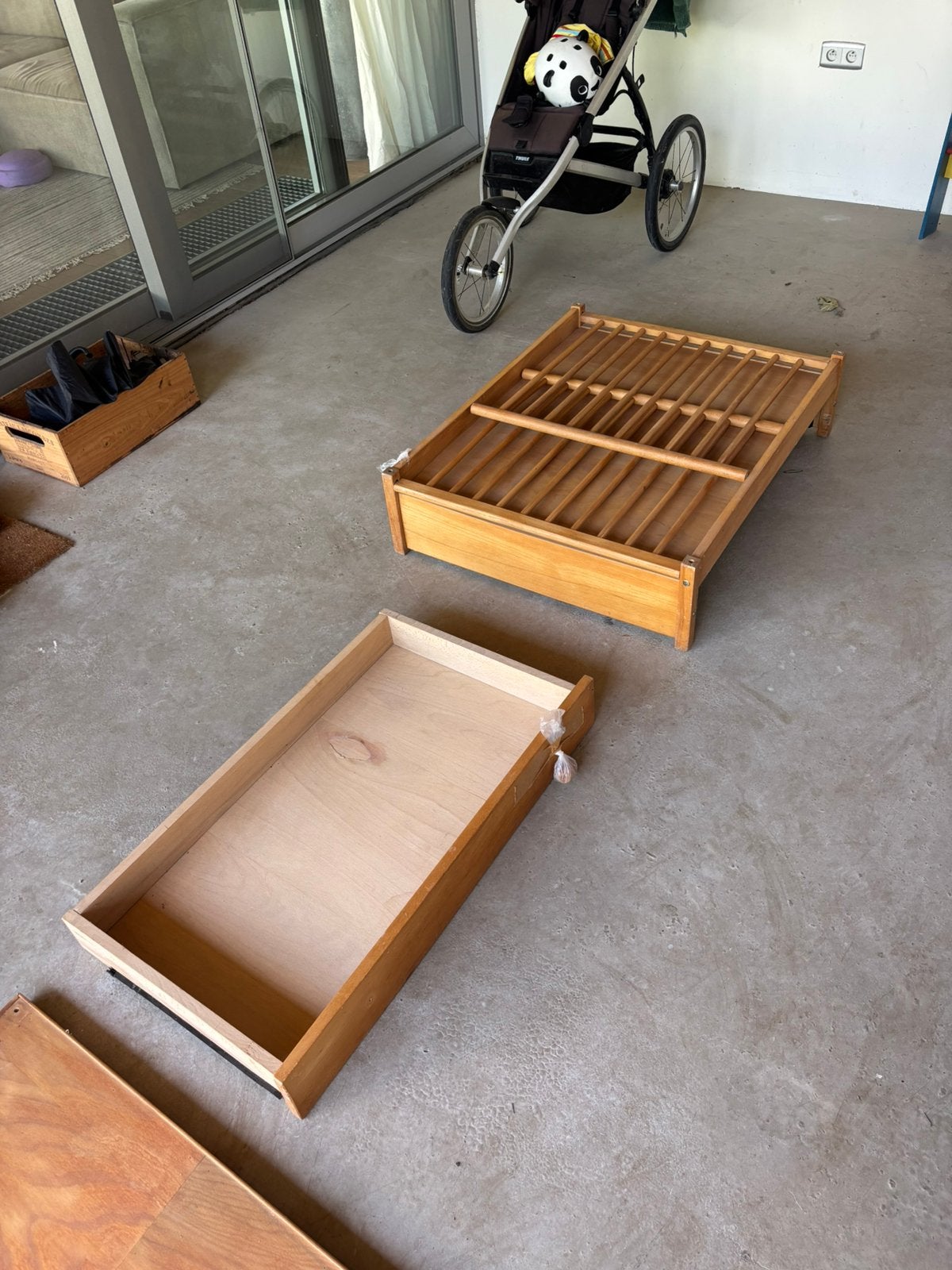 Houten Babybox - Gratis ophalen, Kinderen en Baby's, Ophalen, Zo goed als nieuw