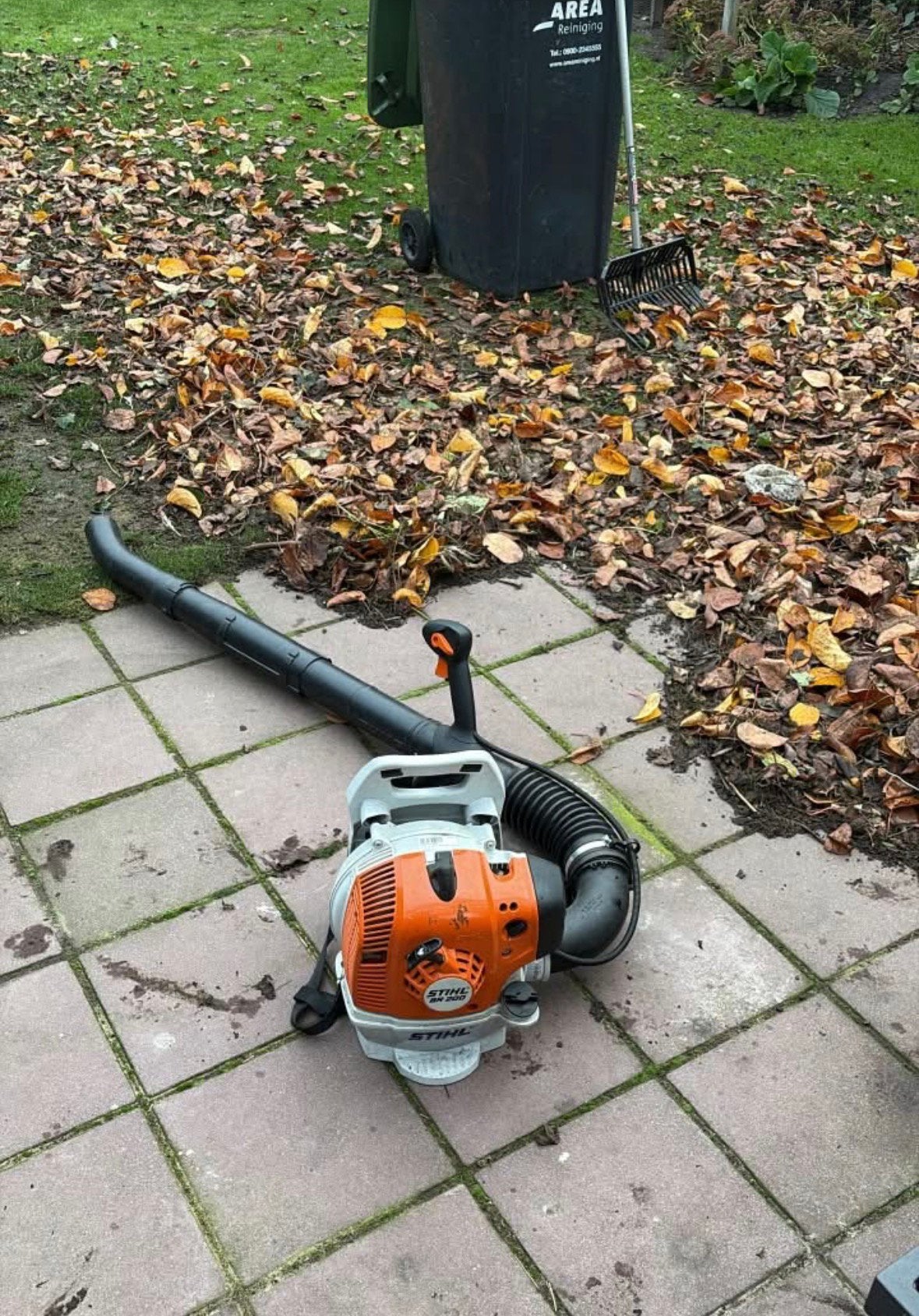 Stihl br 200 bladblazer blazer, Ophalen, Zo goed als nieuw, Benzine, Ruggedragen