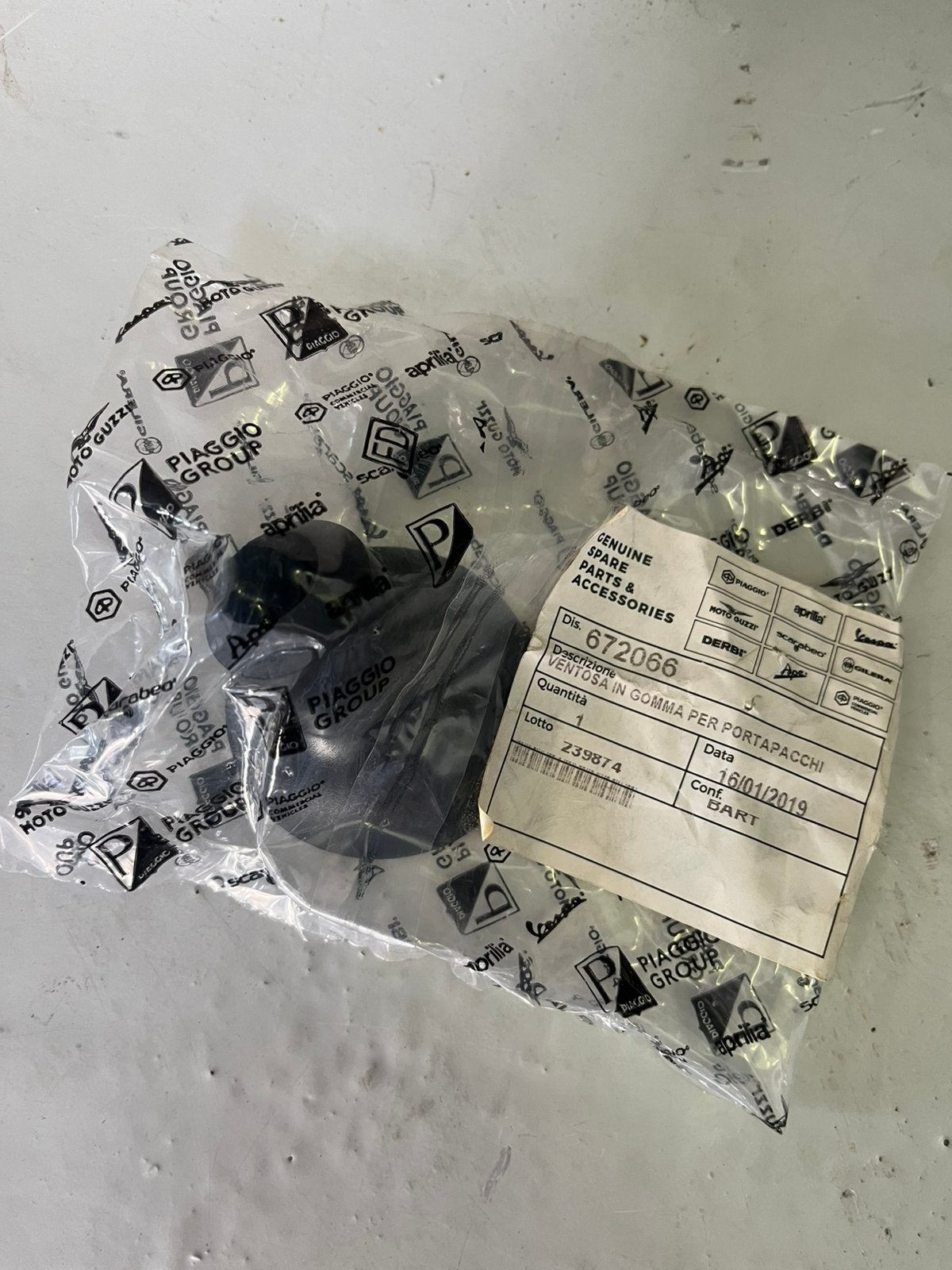 Zuignap Voordrager Vespa Lx Gts 672066 Rubber, Ophalen of Verzenden
