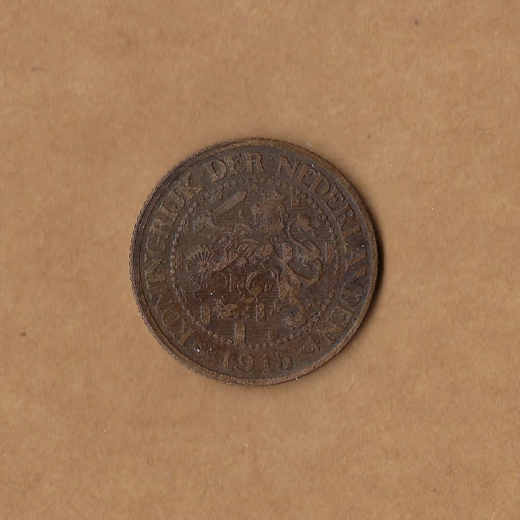 2 1/2 cent (halve stuiver) 1915 Wilhelmina, Postzegels en Munten, Ophalen of Verzenden, Koningin Wilhelmina, Overige waardes, Losse munt
