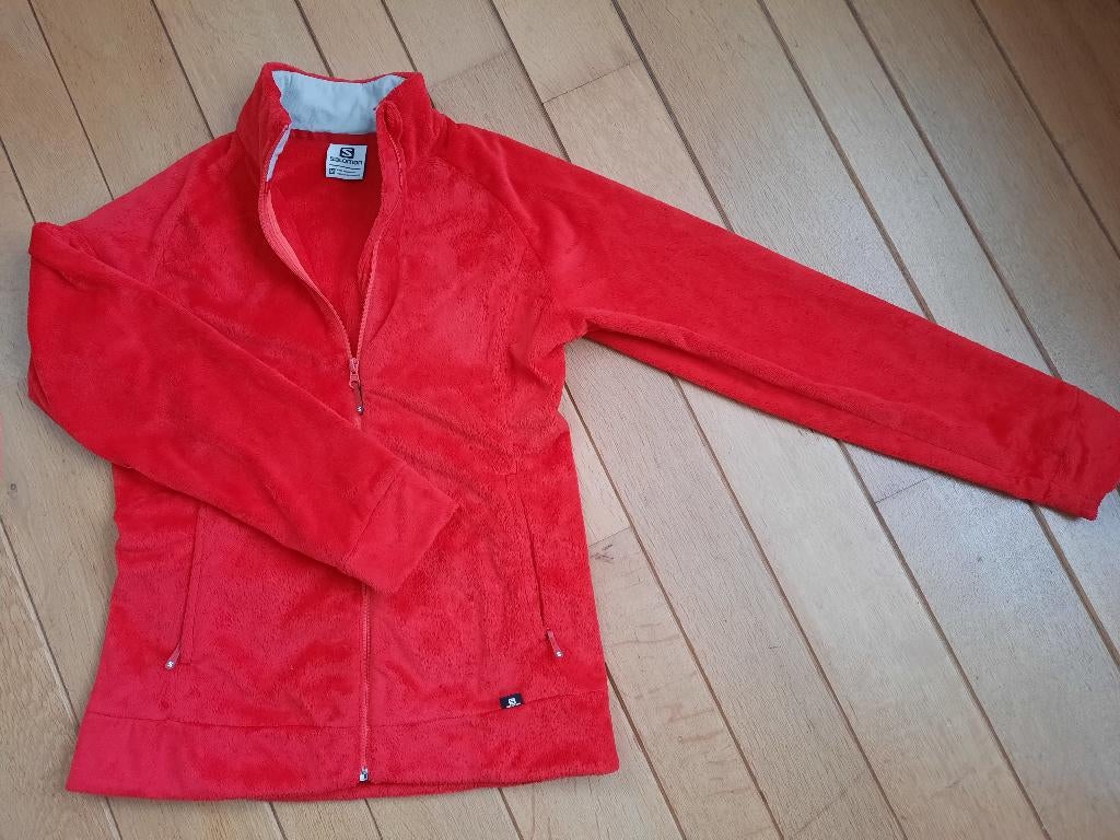 Salomon Acti Therm velours vest rood maat M, Ophalen of Verzenden, Zo goed als nieuw, Maat 38/40 (M), Rood