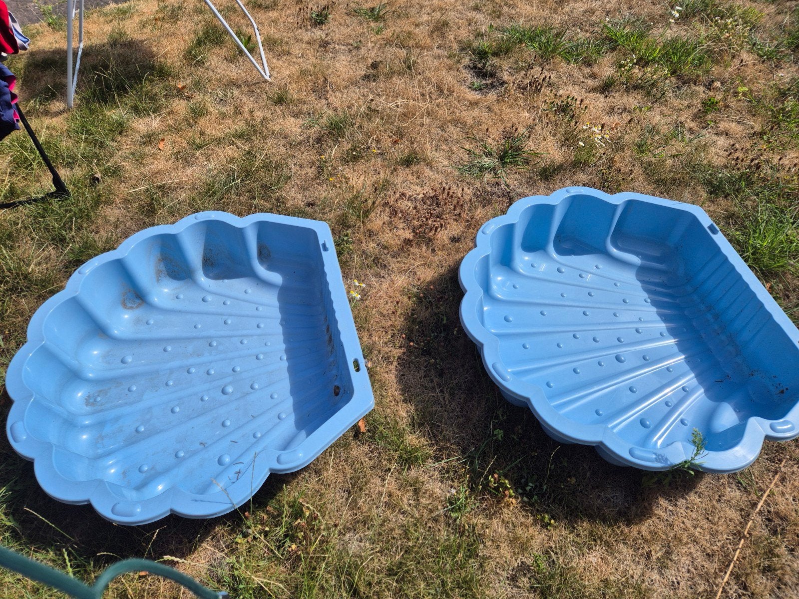 Schelpvormige zandbak/zwembadje voor kinderen, Ophalen, Gebruikt
