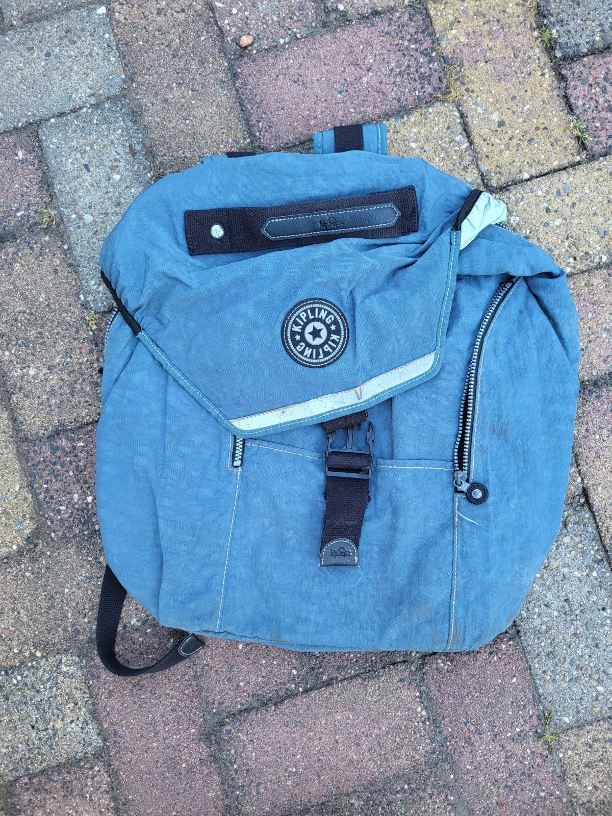 Kipling tas - Blauw - Gebruikt maar in goede staat, Sieraden, Tassen en Uiterlijk, Tassen | Schooltassen, Ophalen of Verzenden