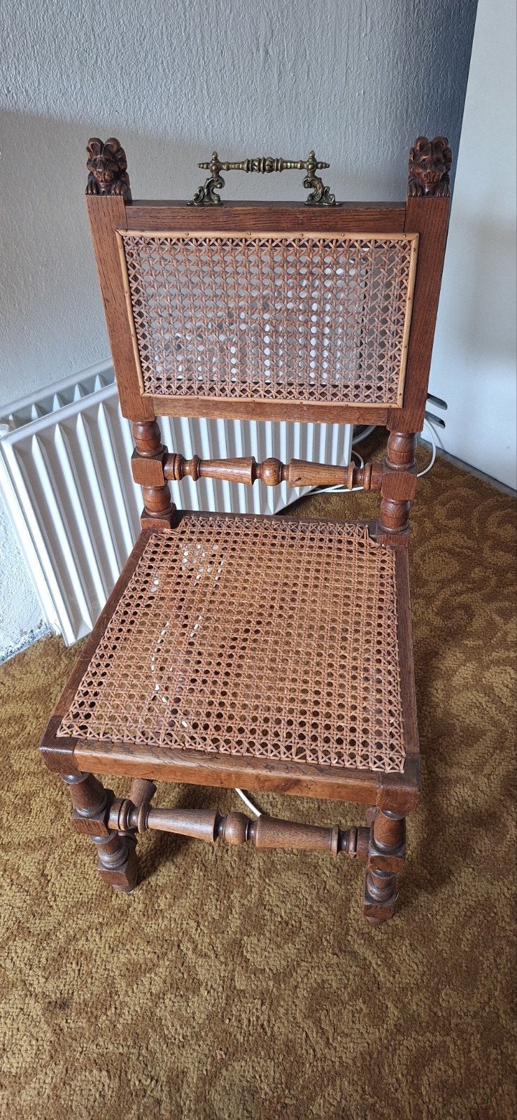 2 Klassieke 18e-eeuwse stoelen met rieten zitting, Ophalen