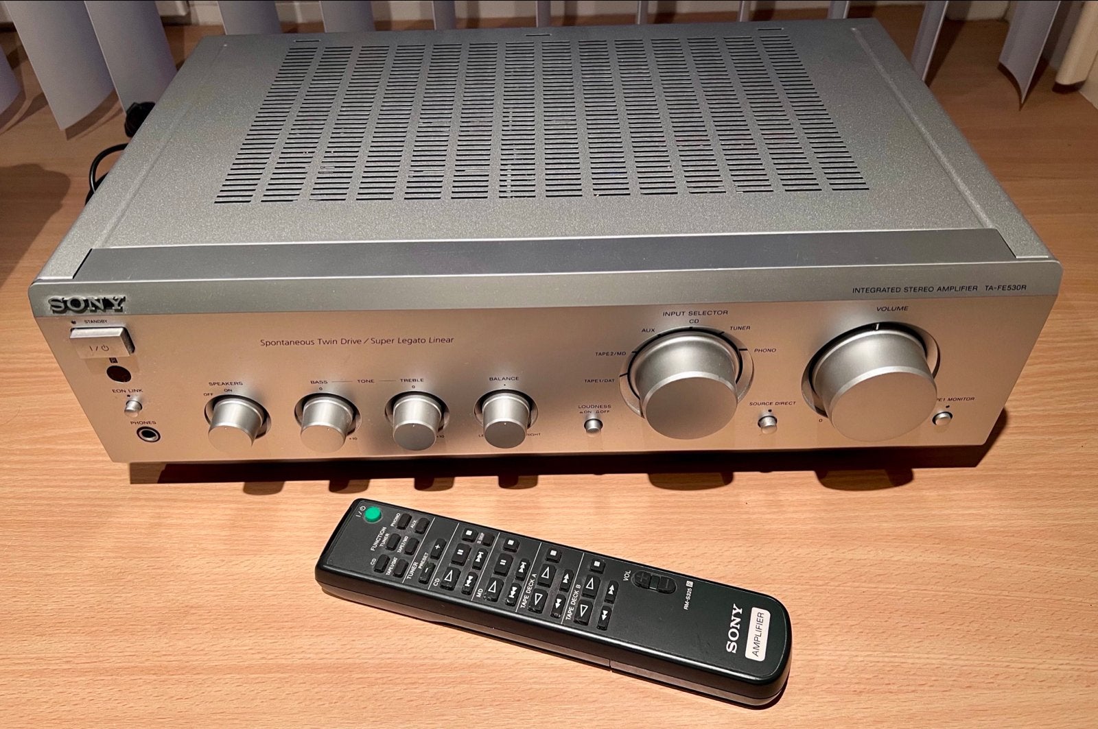 SONY TA-FE530R Geïntegreerde Stereo Versterker 190 W, Ophalen, Zo goed als nieuw, Sony, 120 watt of meer