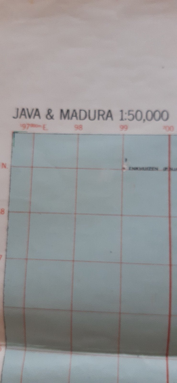 Java & Madura landkaart, Ophalen, Gelezen, 1800 tot 2000
