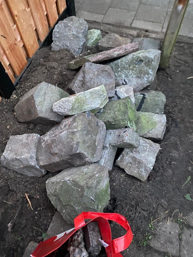 Gratis op te halen stenen, Tuin en Terras, Ophalen of Verzenden, Gebruikt, Overige materialen, Klinkers