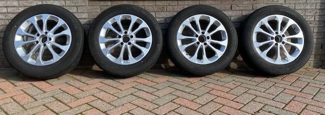 Mercedes 17 inch velgen met zomerbanden, Ophalen, Gebruikt, Mercedes-Benz