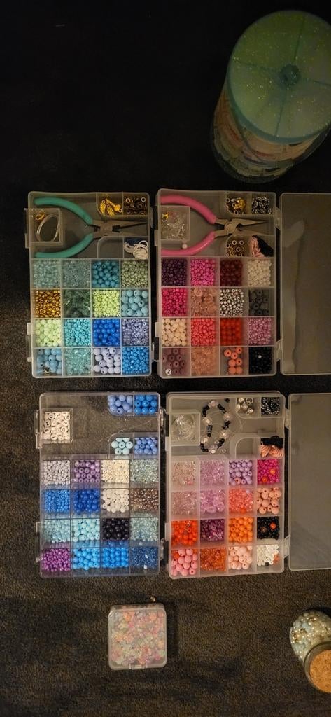 Rijg kralen set te koop, Hobby en Vrije tijd, Ophalen of Verzenden, Kraal