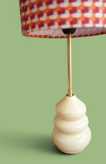 Keramieke lamp, Huis en Inrichting, Lampen | Tafellampen, Keramiek, Nieuw, Geel, E27 (groot)