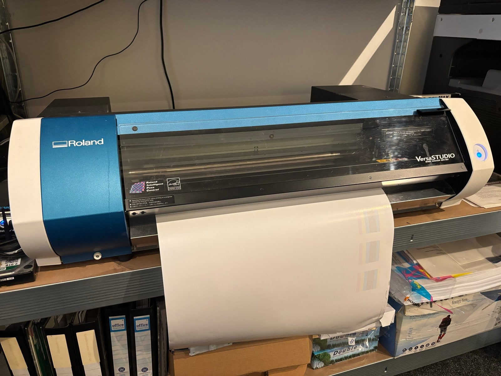 Roland Versastudio BN20 CMYK-W eco-solvent printer/plotter, Computers en Software, Ophalen, Printer, Kleur printen, Zo goed als nieuw