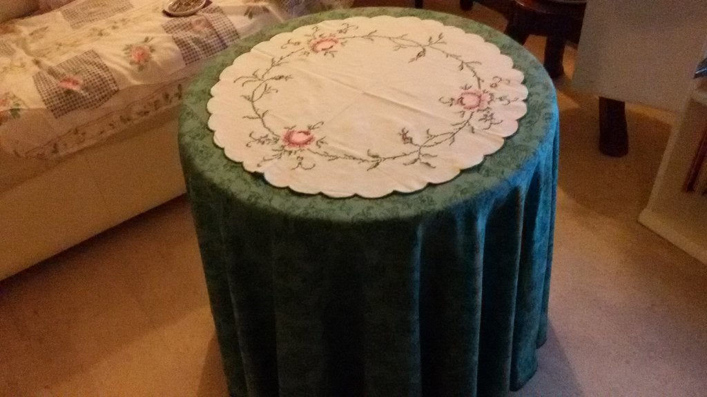 bijzettafeltje, Ophalen, Minder dan 55 cm, Rond, Zo goed als nieuw