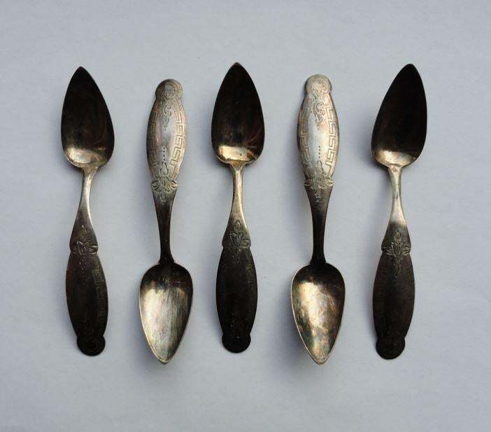 Lepeltjes Zilver Indiaas Grieks, Verzenden, Zilver
