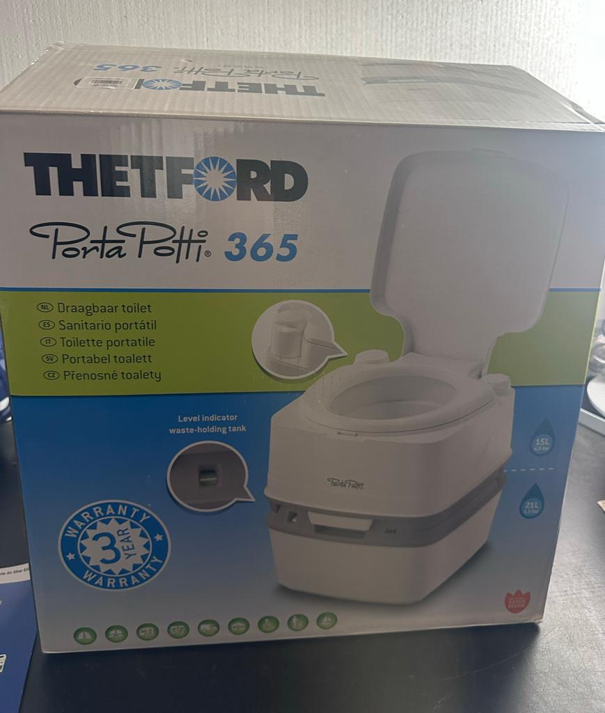 Nieuwe Thetford Porta Potti 365 Draagbaar Toilet, Caravans en Kamperen, ., Nieuw, Ophalen of Verzenden, .