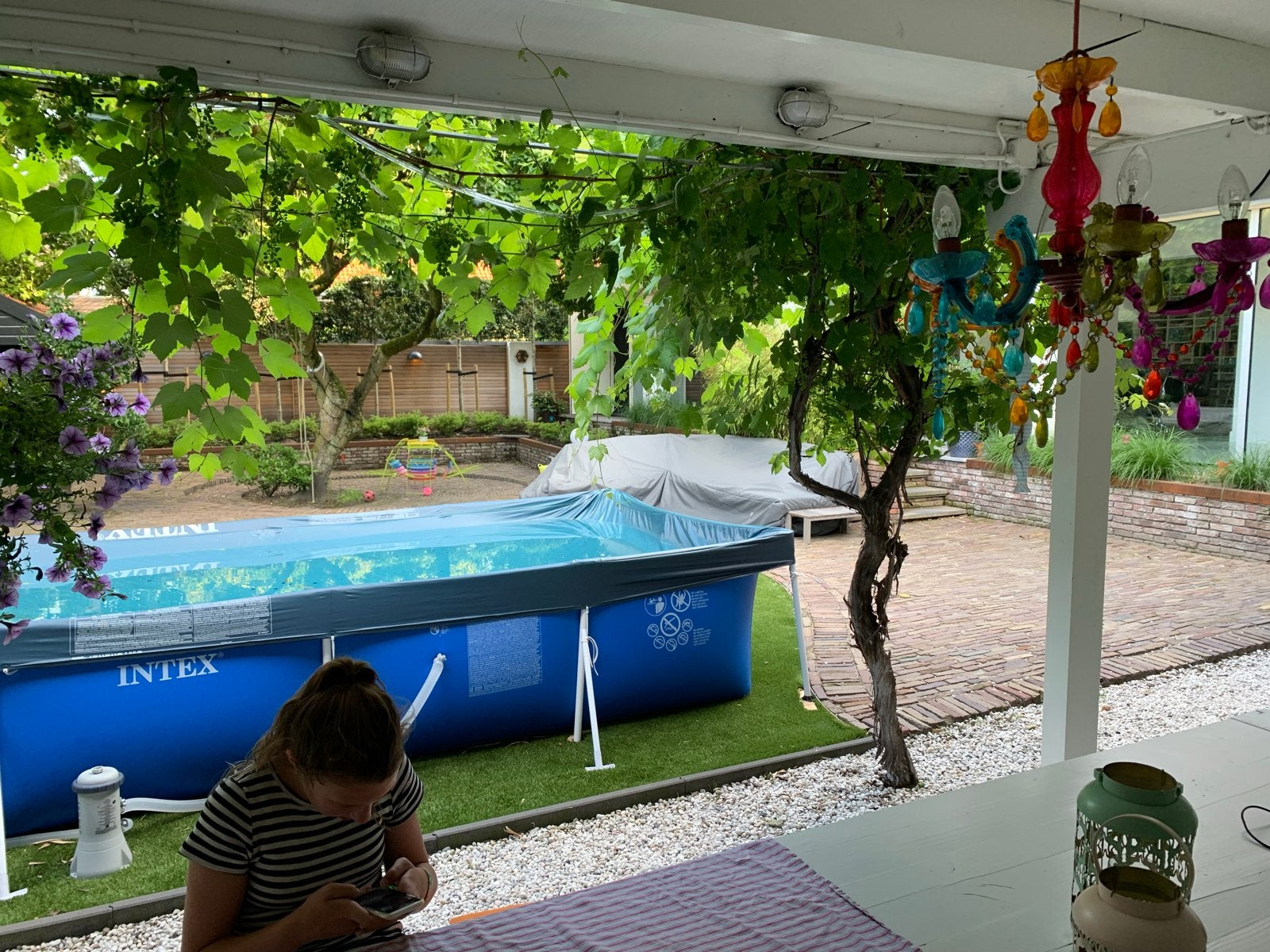Intex Opzetzwembad Rechthoekig - Perfect voor de Zomer!, Gebruikt, 200 tot 300 cm, 80 tot 120 cm, Ophalen of Verzenden