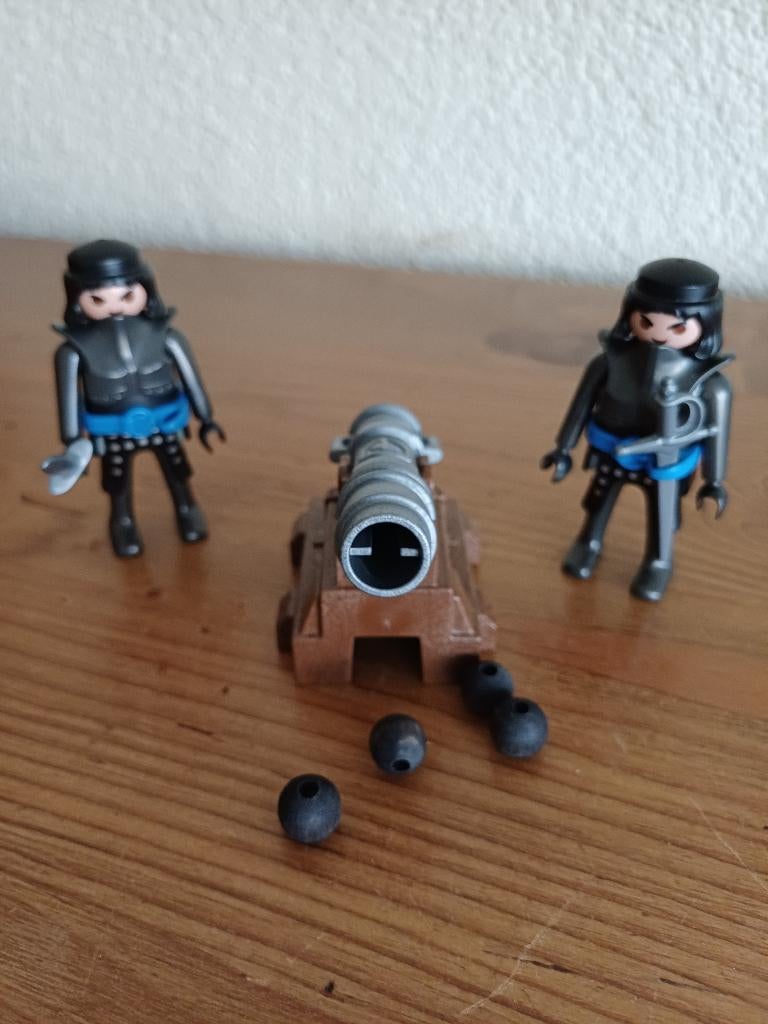 Playmobil soldaten met kanon en kogels, Ophalen of Verzenden, Zo goed als nieuw, Complete set
