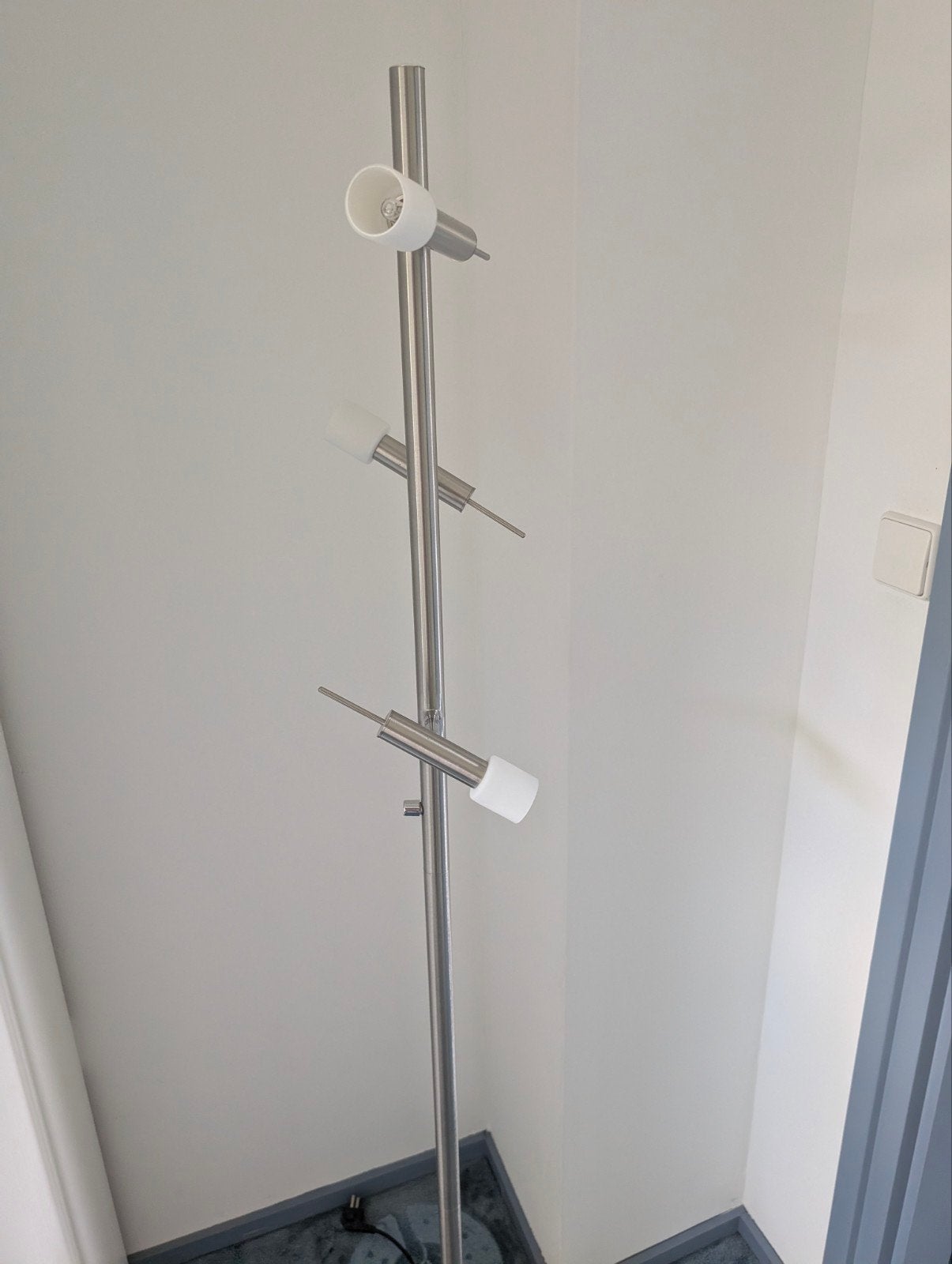 Staande lamp met drie spots dimbaar, Ophalen, 150 tot 200 cm