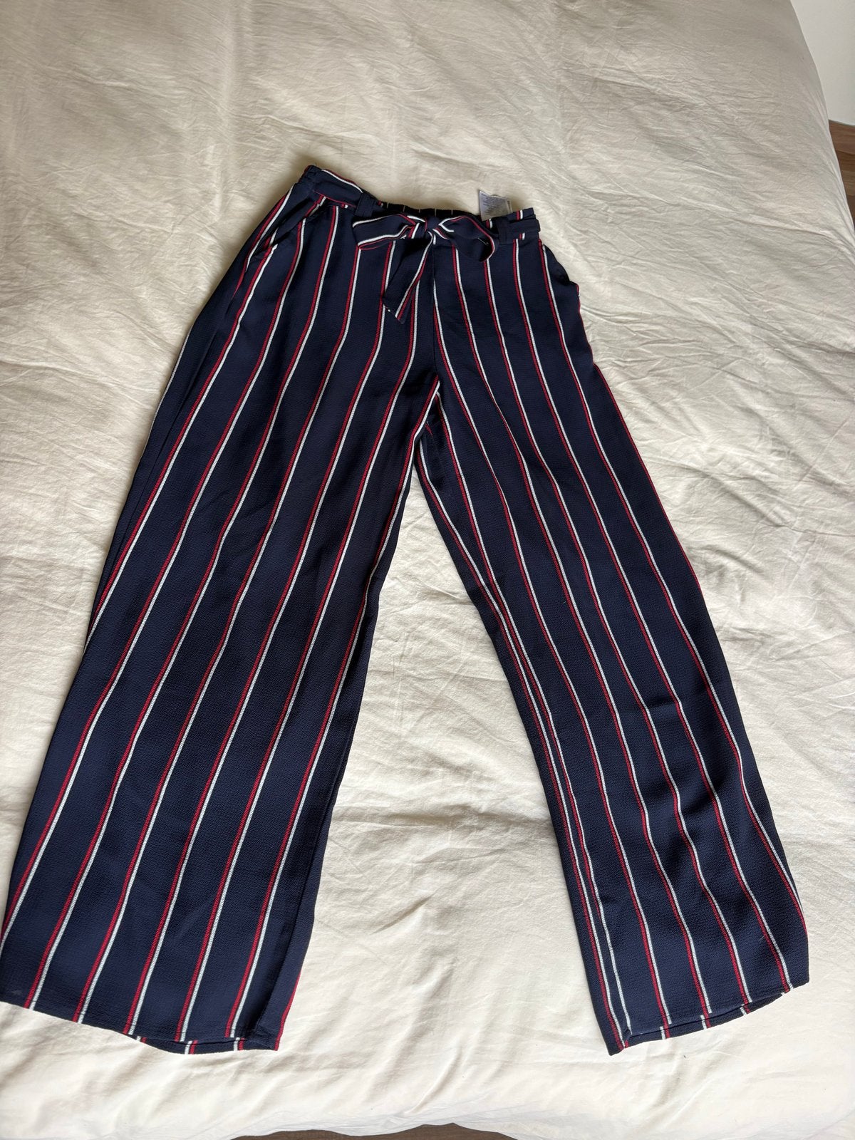 Only gestreepte palazzo broek - Maat 36 (S), Blauw, Ophalen of Verzenden, Zo goed als nieuw, Maat 36 (S)