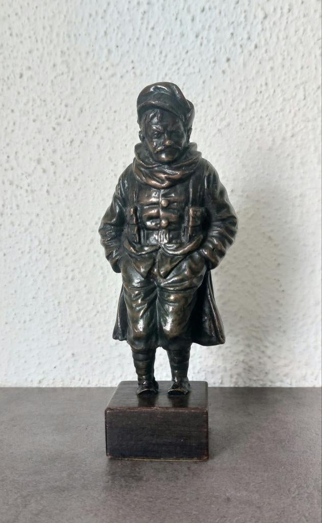 Bronzen beeldje "British Tom" van Bruce Bairnsfather, Antiek en Kunst, Ophalen