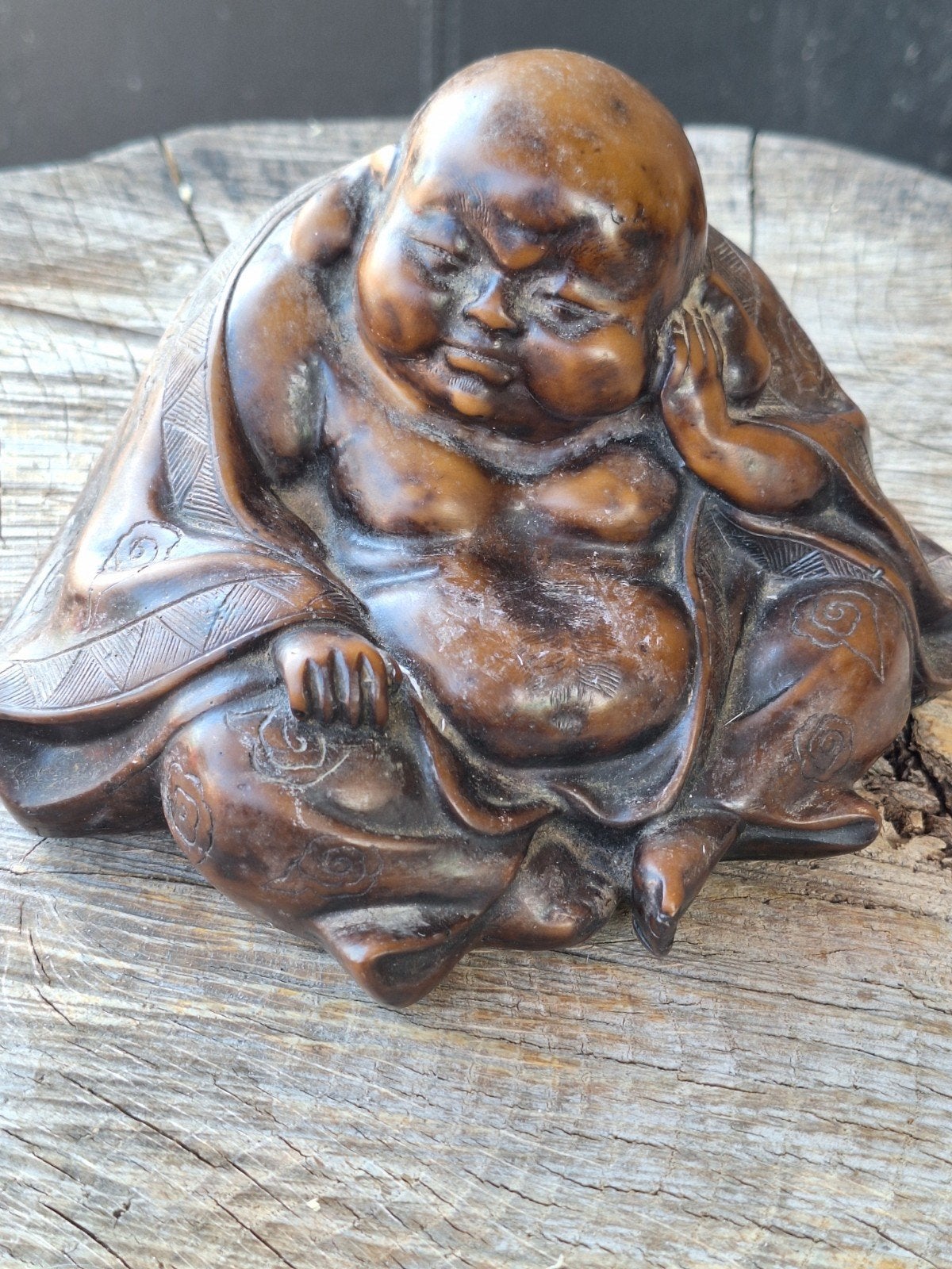 Kamasutra Boeddha Beeld - Houtsnijwerk, Antiek en Kunst, Minder dan 20 cm, Ophalen of Verzenden, Handgemaakt, Beeld