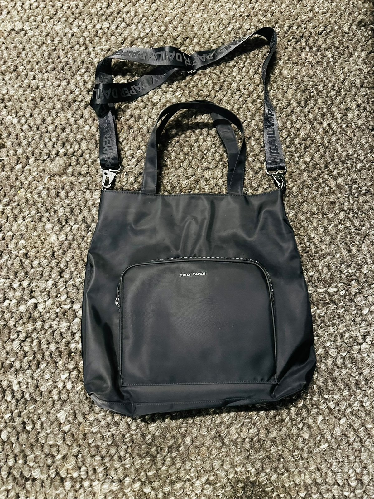 Daily Paper Tas Zwart, Ophalen of Verzenden, Zo goed als nieuw, Zwart, Schoudertasje