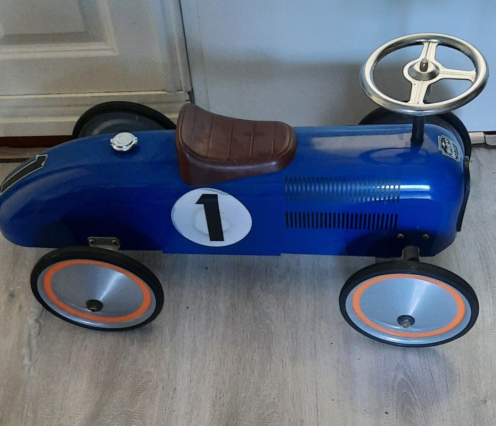 Te koop:Stevige gebruikte blauwe loopauto Retro Roller., Ophalen, Gebruikt, Loopvoertuig