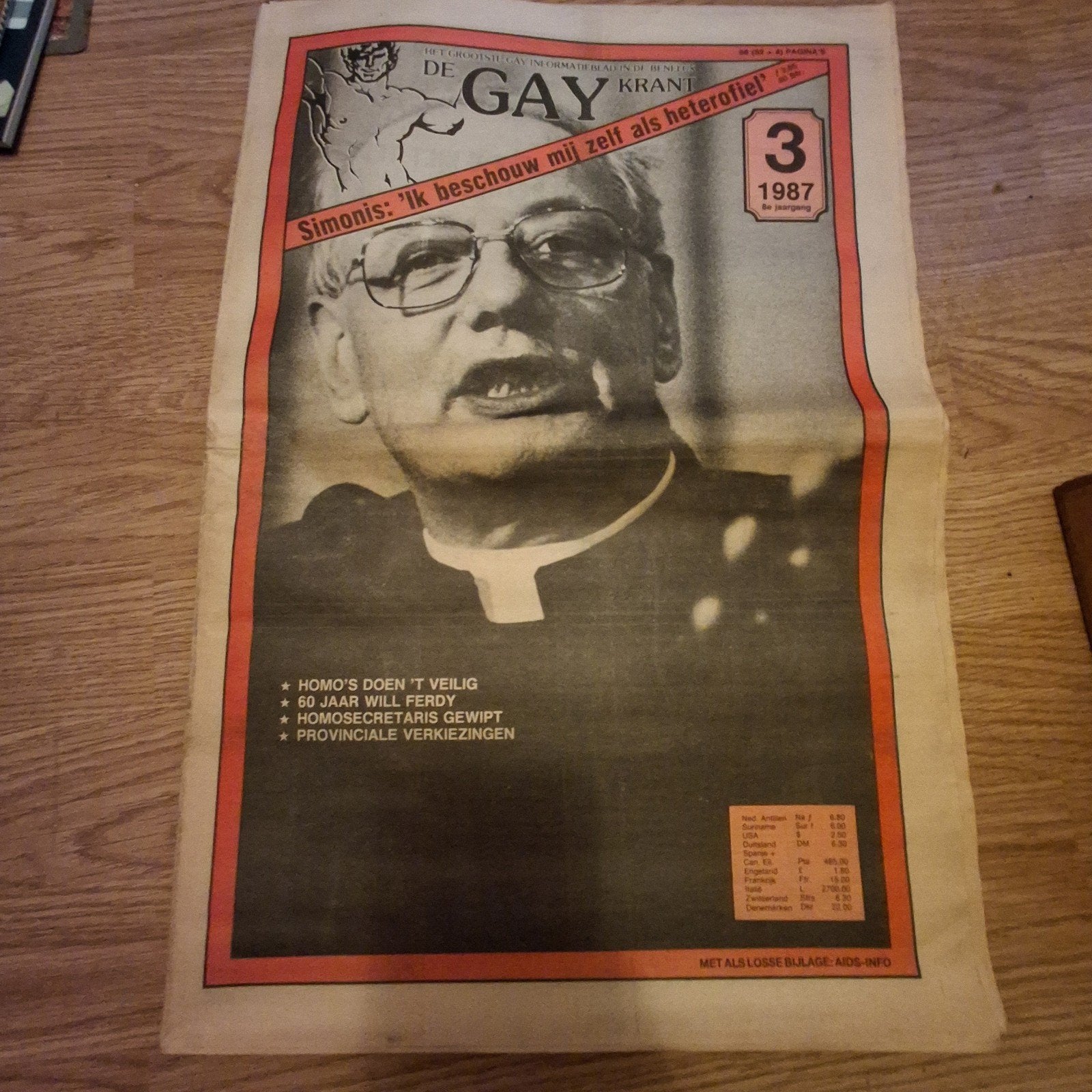 De Gay krant (uit 1987), Ophalen, Krant