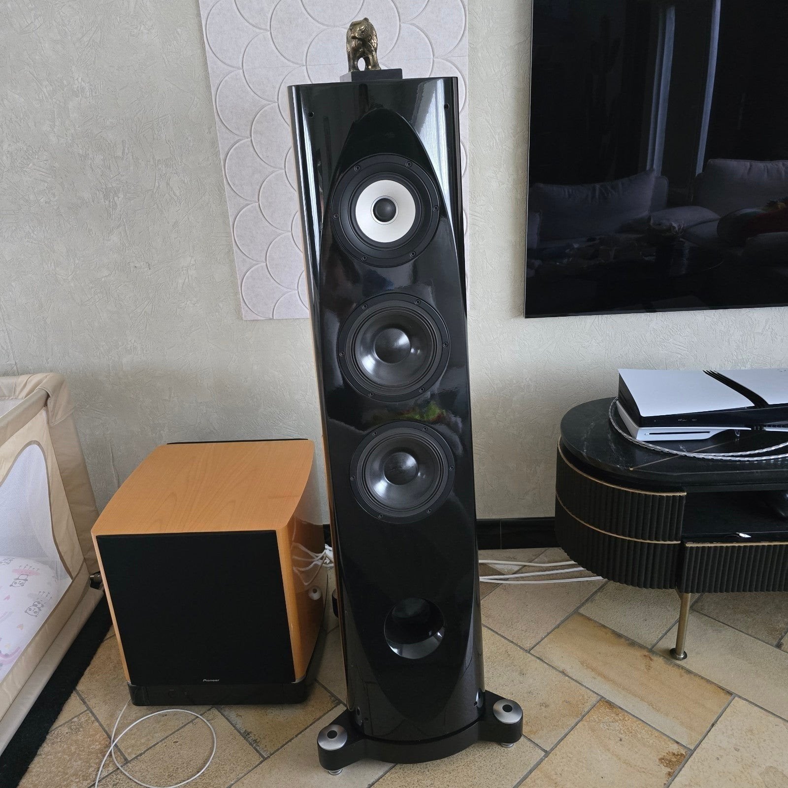 Pioneer TAD S1EX Vloerstaande Luidspreker, Vloerstaande luidspreker, Basreflex, Zo goed als nieuw, Pioneer