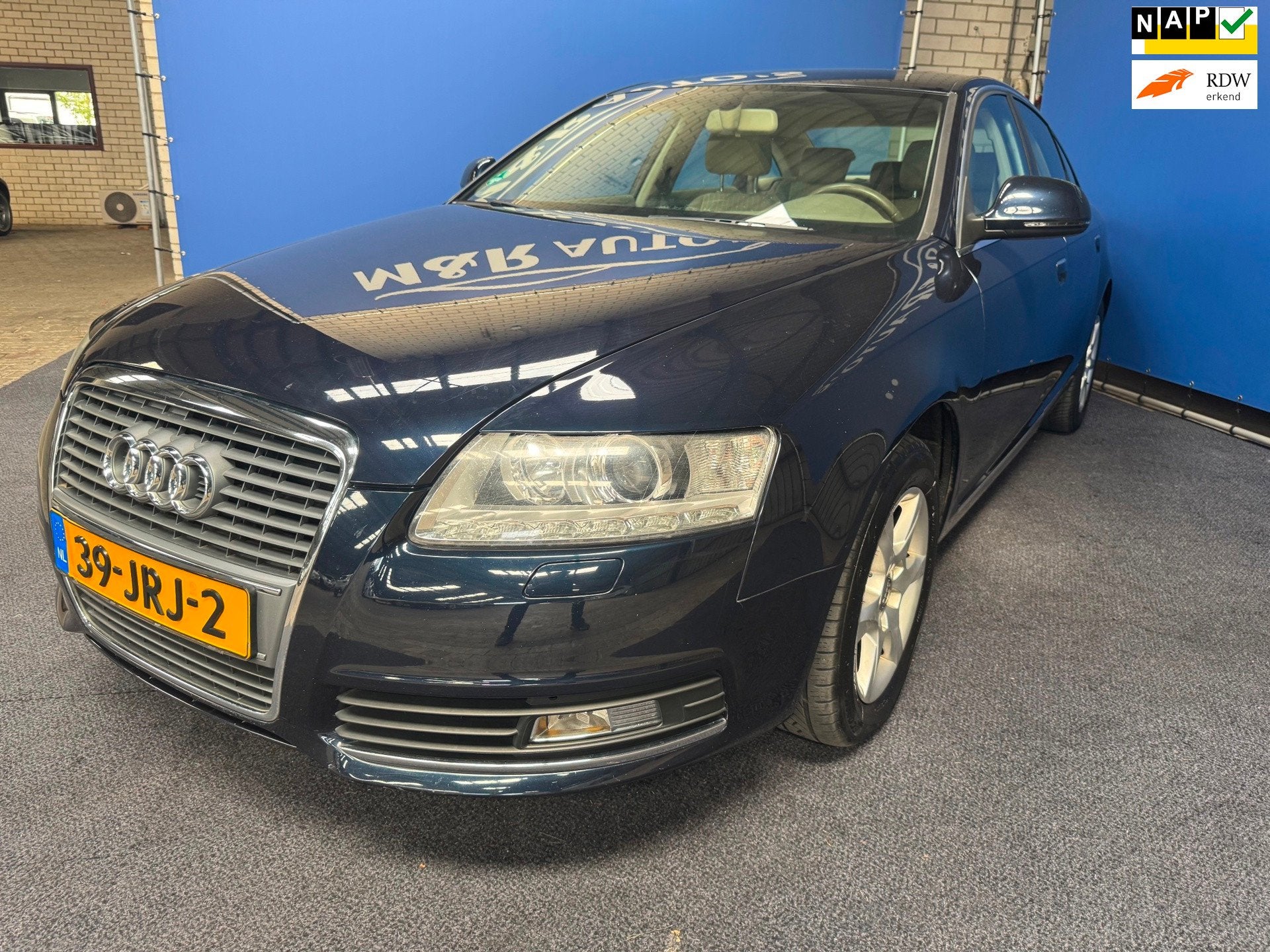 Audi A6 Limousine 2.8 FSI Pro Line Business Nieuwe APK, Auto's, Euro 5, Gebruikt, Blauw, Bedrijf