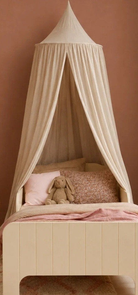 Klamboe babykamer peuterkamer Deryan zand/nougat, Beige, Ophalen of Verzenden, Zo goed als nieuw, Klamboe