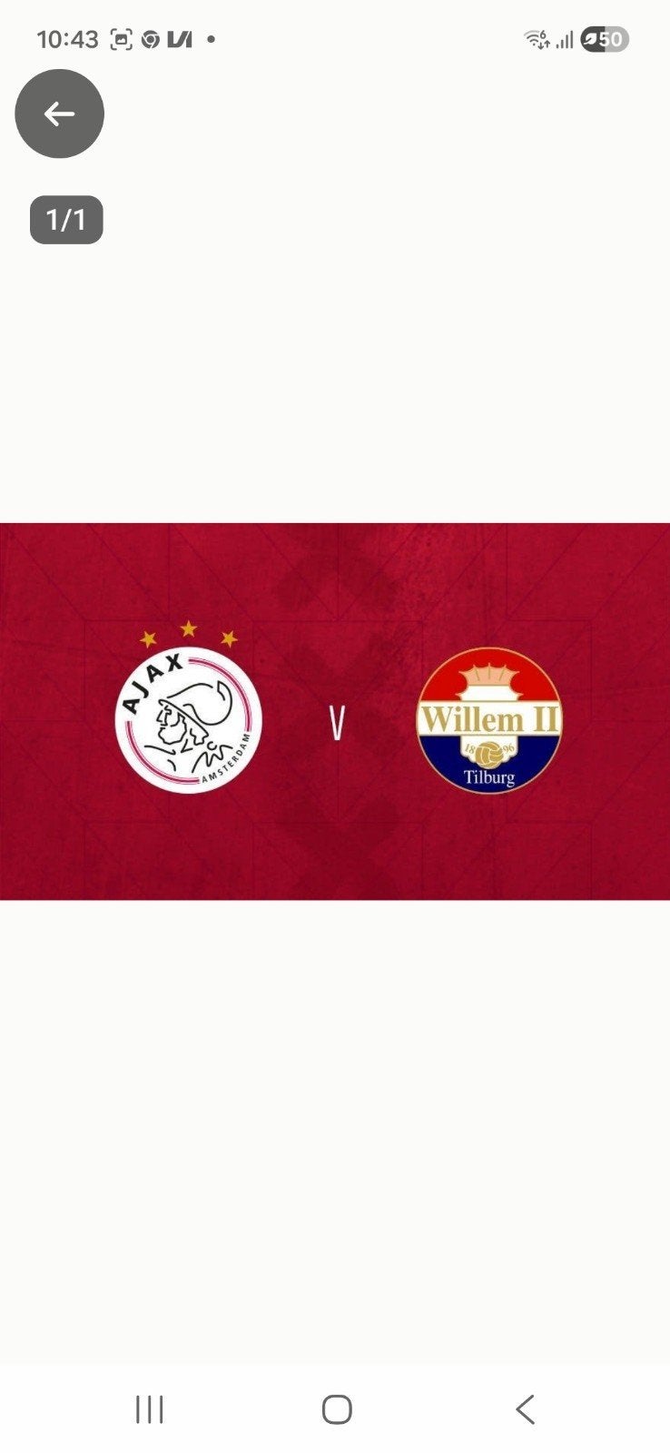 ajax willem2 2 tickets eerste ring naast elkaar, Twee personen
