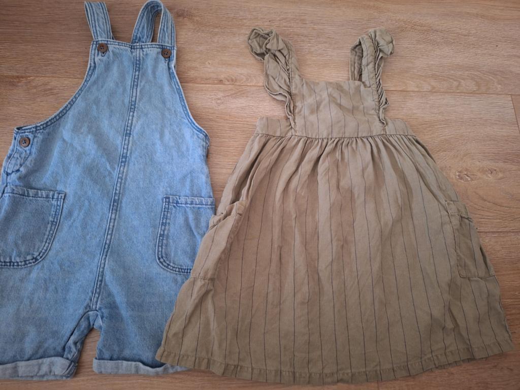 mt 98: zomerjurk Zara en tuinbroek Hema!, Kinderen en Baby's, Kinderkleding | Maat 98, Gebruikt, Meisje, Ophalen of Verzenden