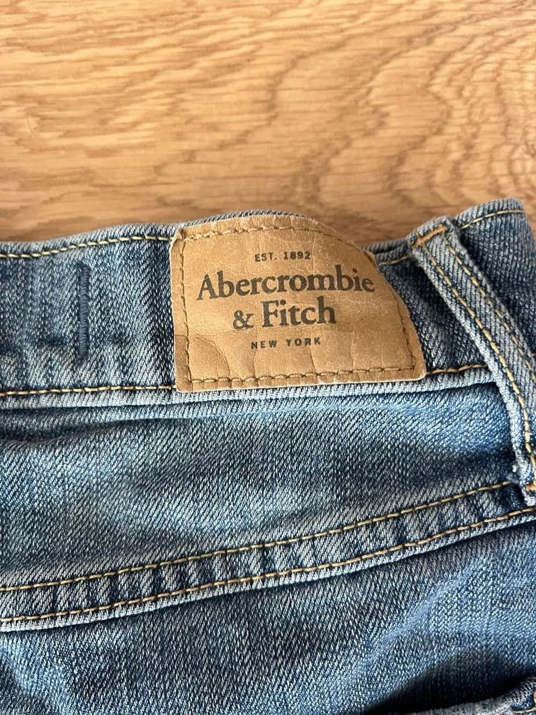 Abercrombie & Fitch spijkerbroekje, Kort, Blauw, Ophalen of Verzenden, Maat 34 (XS) of kleiner