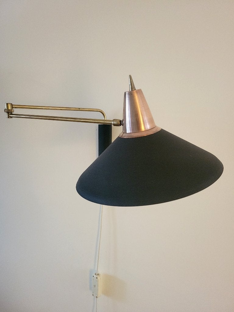 Wandlamp uit 1950 van van Doorn Culemborg, Gebruikt, Meerkleurig, Ophalen of Verzenden, Overige merken