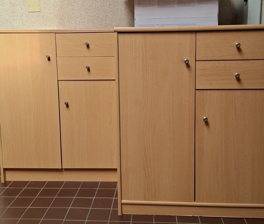 Kastjes eiken bruin -eiken hout, Ophalen, Zo goed als nieuw