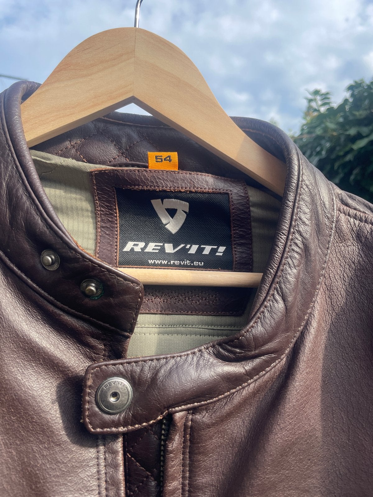REV'IT! Leren Motorjas - Maat 54, Ophalen of Verzenden, Tweedehands, Heren, Jas | leer