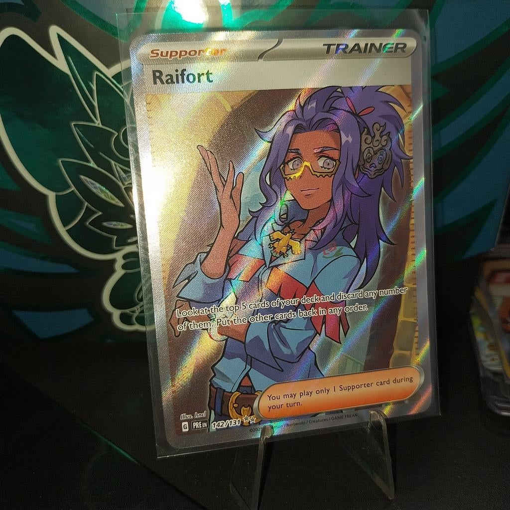 Raifort 142/131 Full Art Trainer Prismatic Evolutions, Ophalen of Verzenden