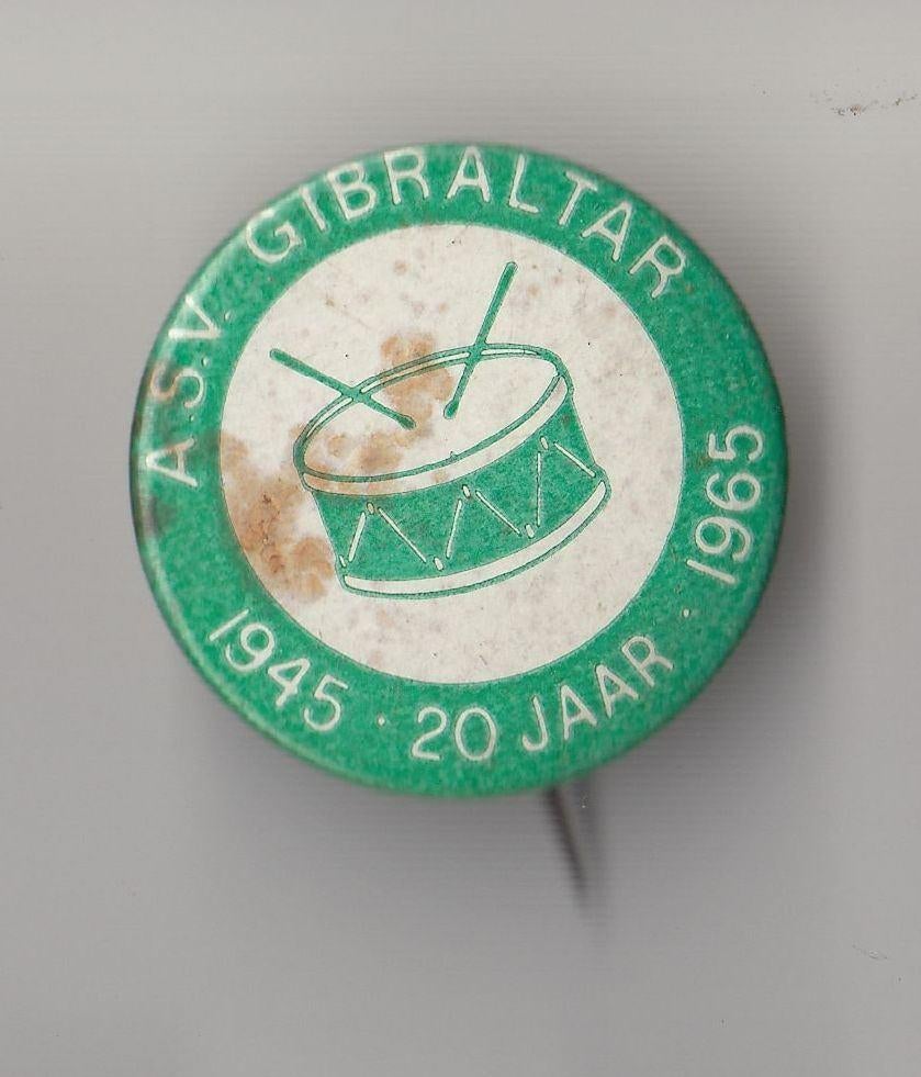 ASV Gibraltar speldje, Verzamelen, Gebruikt, Niet vindbaar, Niet vindbaar, Speldje of Pin
