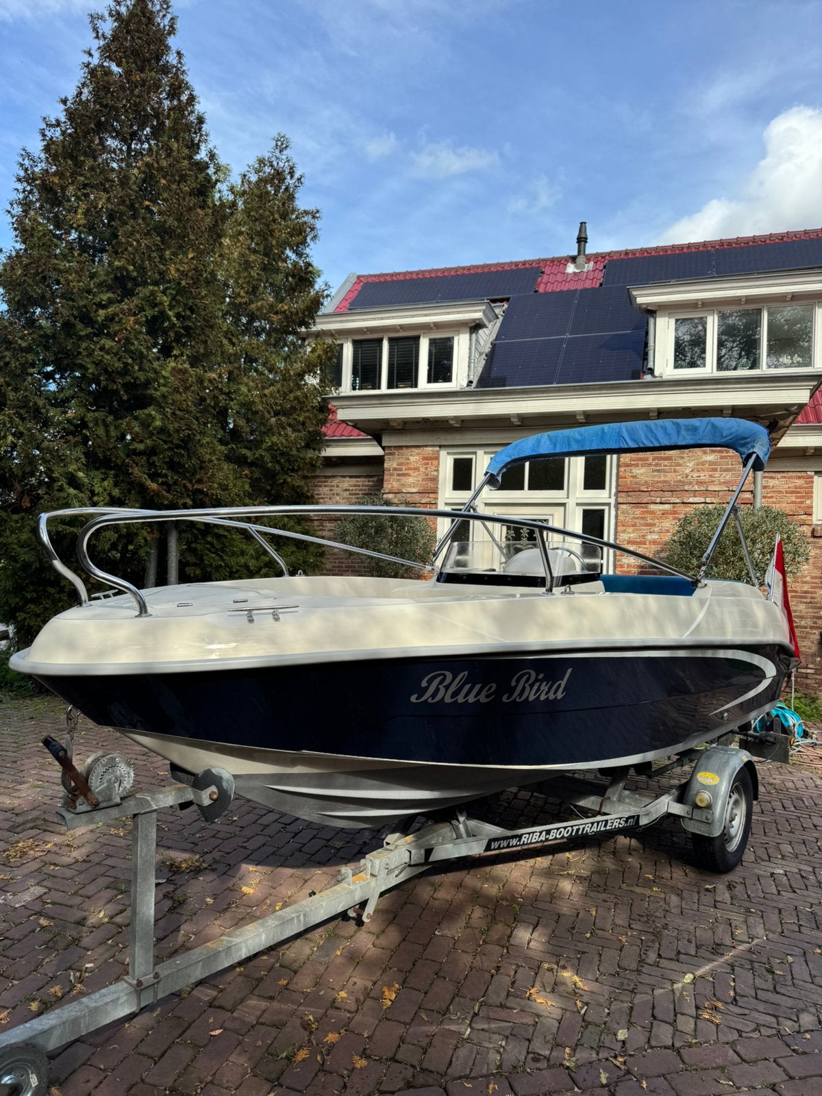 Prins 460 Open + 15pk Yamaha *ZEER NETJES* Bimini Tafel Zon, Ophalen of Verzenden, Zo goed als nieuw, Elektrische start