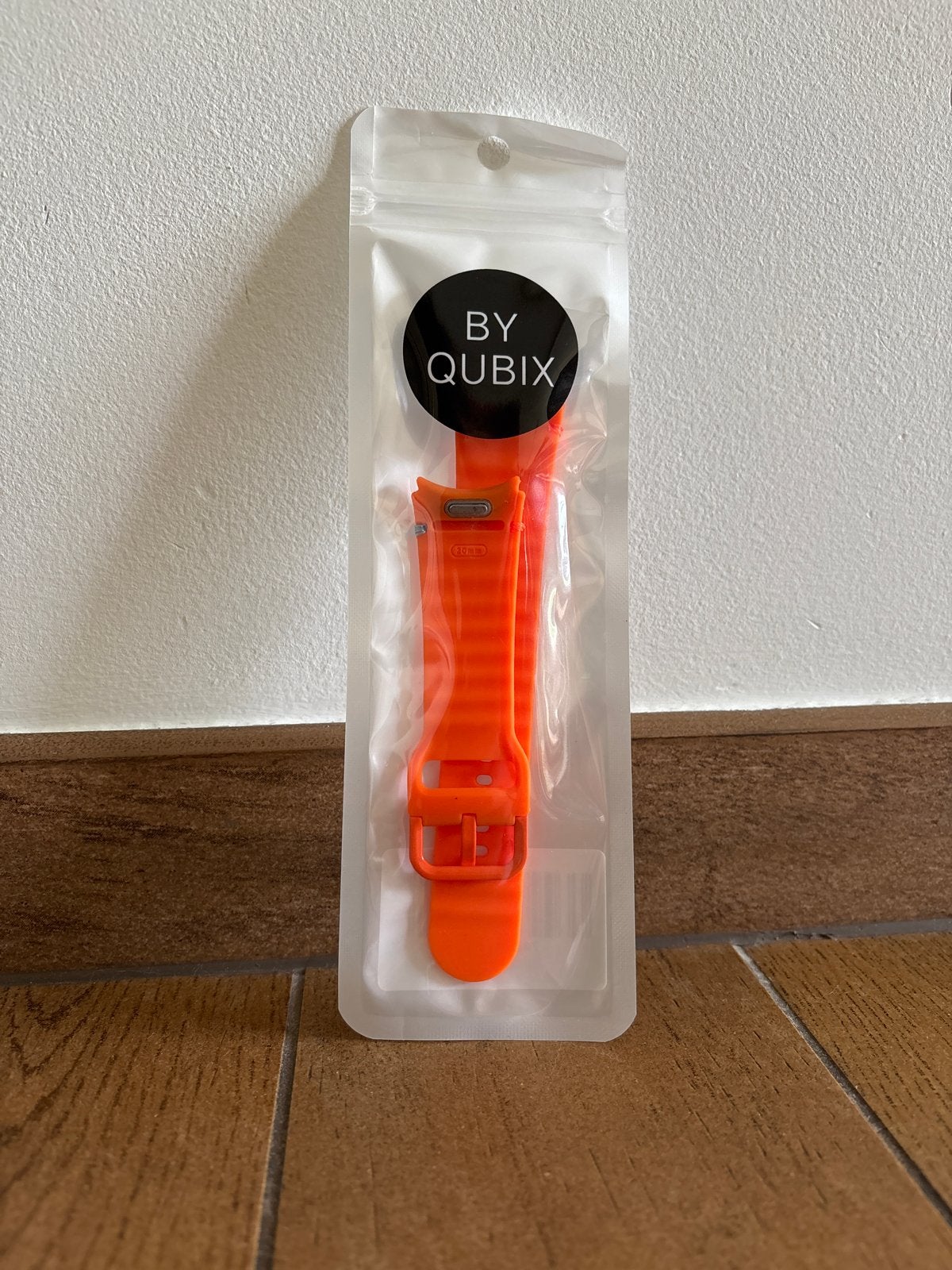 By Qubix Wave Sportband 20mm Oranje Samsung galaxy watch, Ophalen of Verzenden, Nieuw, Oranje, Android