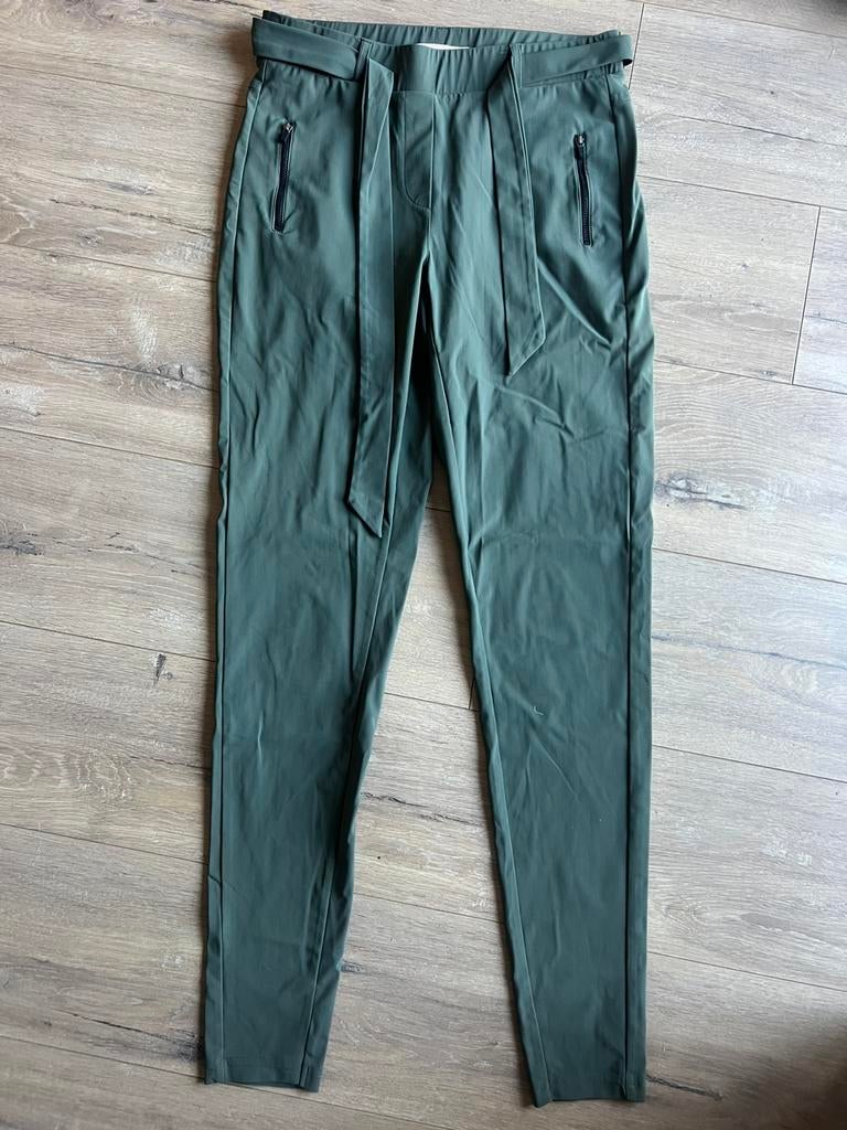 Studio anneloes margot travelstof broek groen zgan maat S, Ophalen of Verzenden, Zo goed als nieuw, Maat 36 (S), Lang