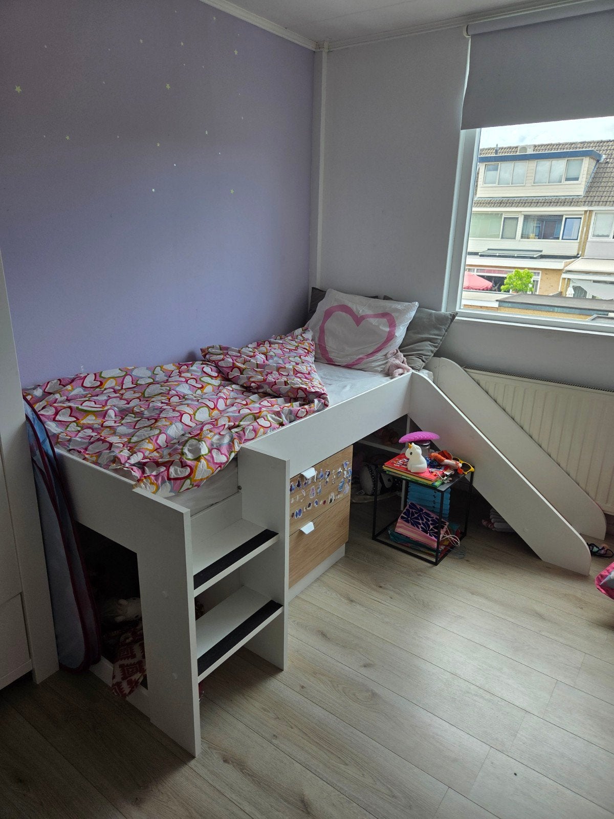Hoogslaper met glijbaan en opbergruimte, 85 tot 100 cm, Gebruikt, Ophalen of Verzenden, Hoogslaper of Stapelbed