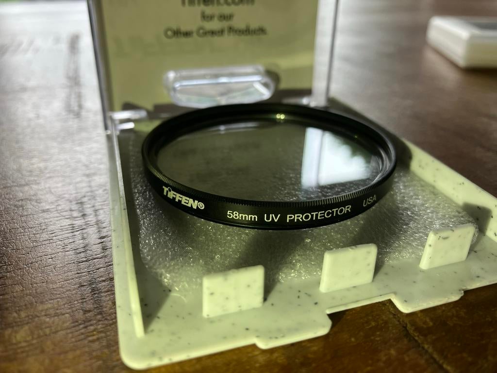 Tiffen 58mm Circulair Polarisatiefilter - Nieuwstaat, Overige merken, Polarisatiefilter, Ophalen of Verzenden, Zo goed als nieuw
