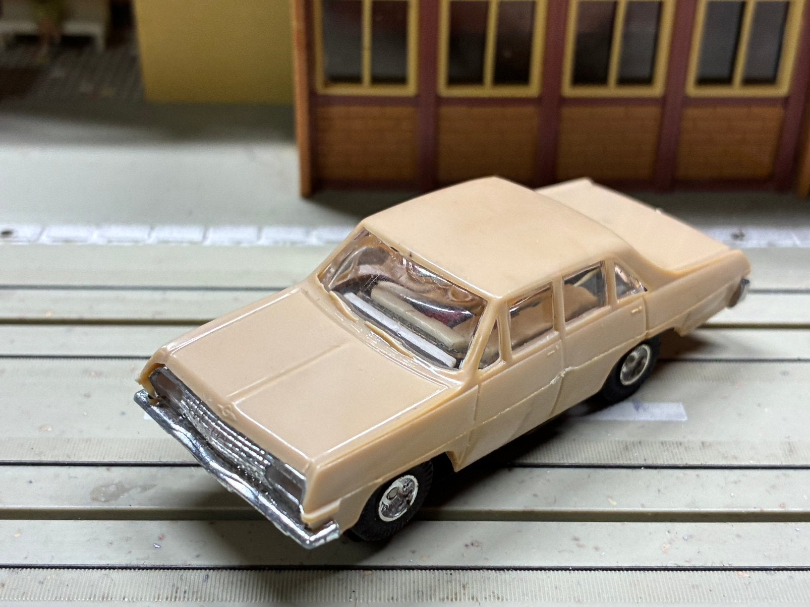Faller AMS Opel Diplomat beige met blokmotor B4, Ophalen of Verzenden, Zo goed als nieuw, Elektrisch, Overige merken