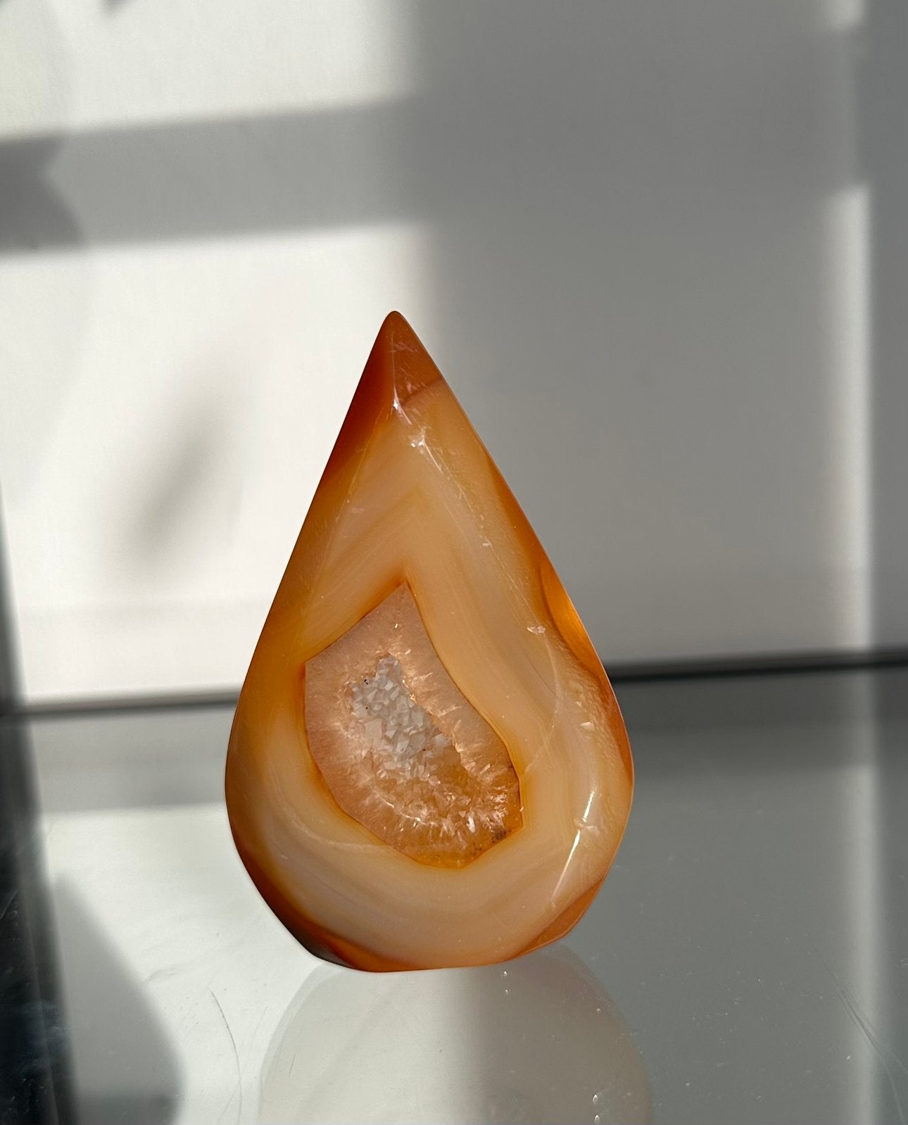 Prachtige druzy agaat vlam!, Ophalen of Verzenden